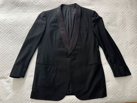 Herren Blazer schwarz mit Seidenrevers