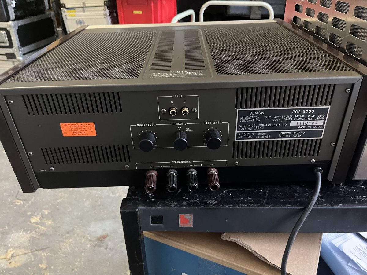 Denon Verstärker: Denon POA-3000 Stereo Endstufe Endstuffe defekt – Gebraucht aus Buchs ZH von JPK7 1
