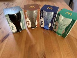 McDonald's Coca-Cola Gläser 2022 limitiert 4 Stück neu