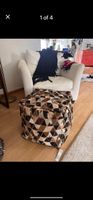 Cowhide Ottoman, new with tags - unstuffed