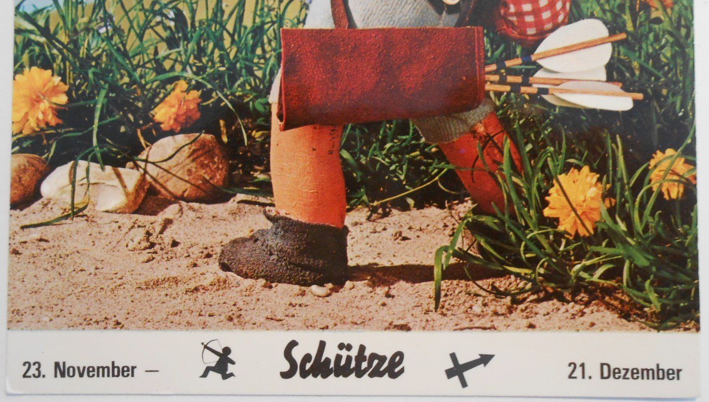 Cartoline postali: MECKI 1009, Sternzeichen Schütze – Usato da Bülach venduto da anska 1