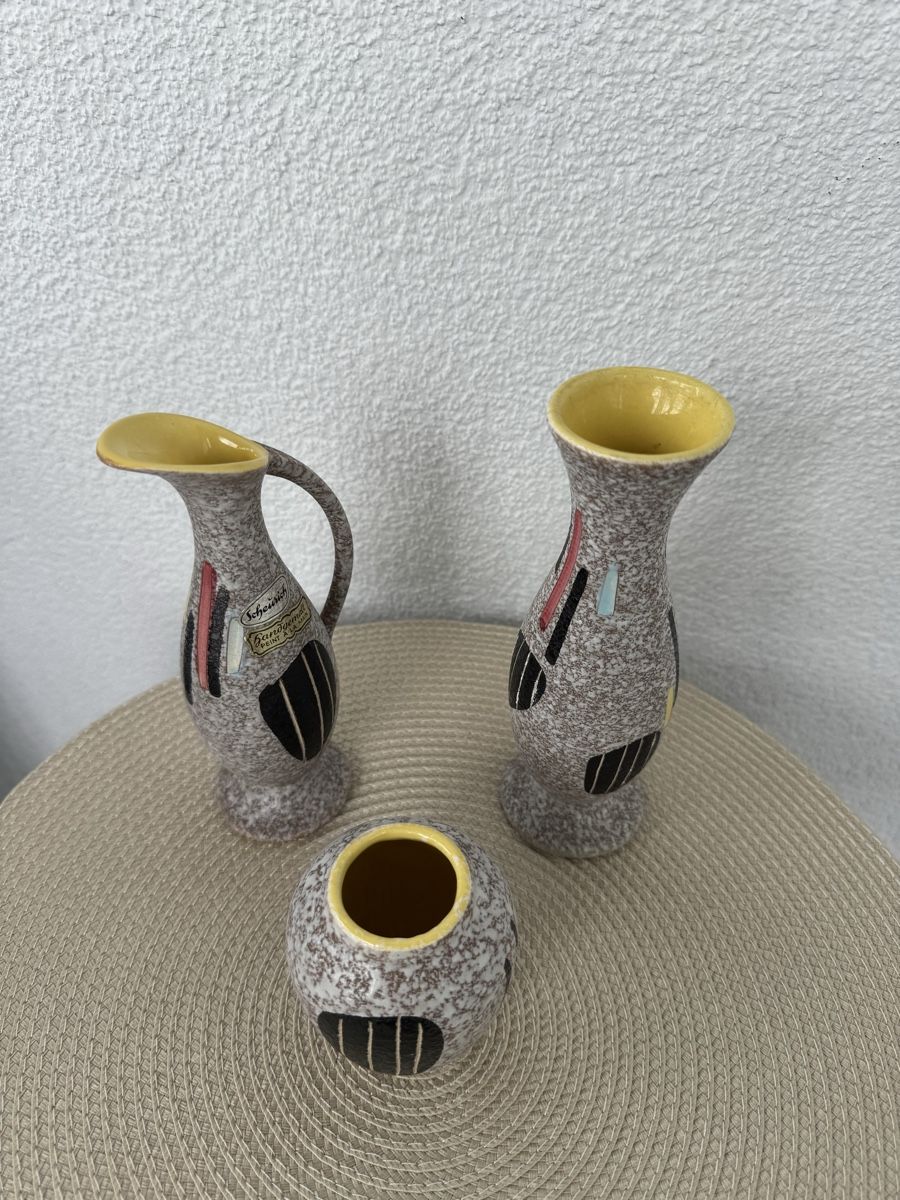 Vasi & Recipienti: Set aus 3 Scheurich Keramik Vasen, West Germany – Usato da Balsthal venduto da Narulya 2