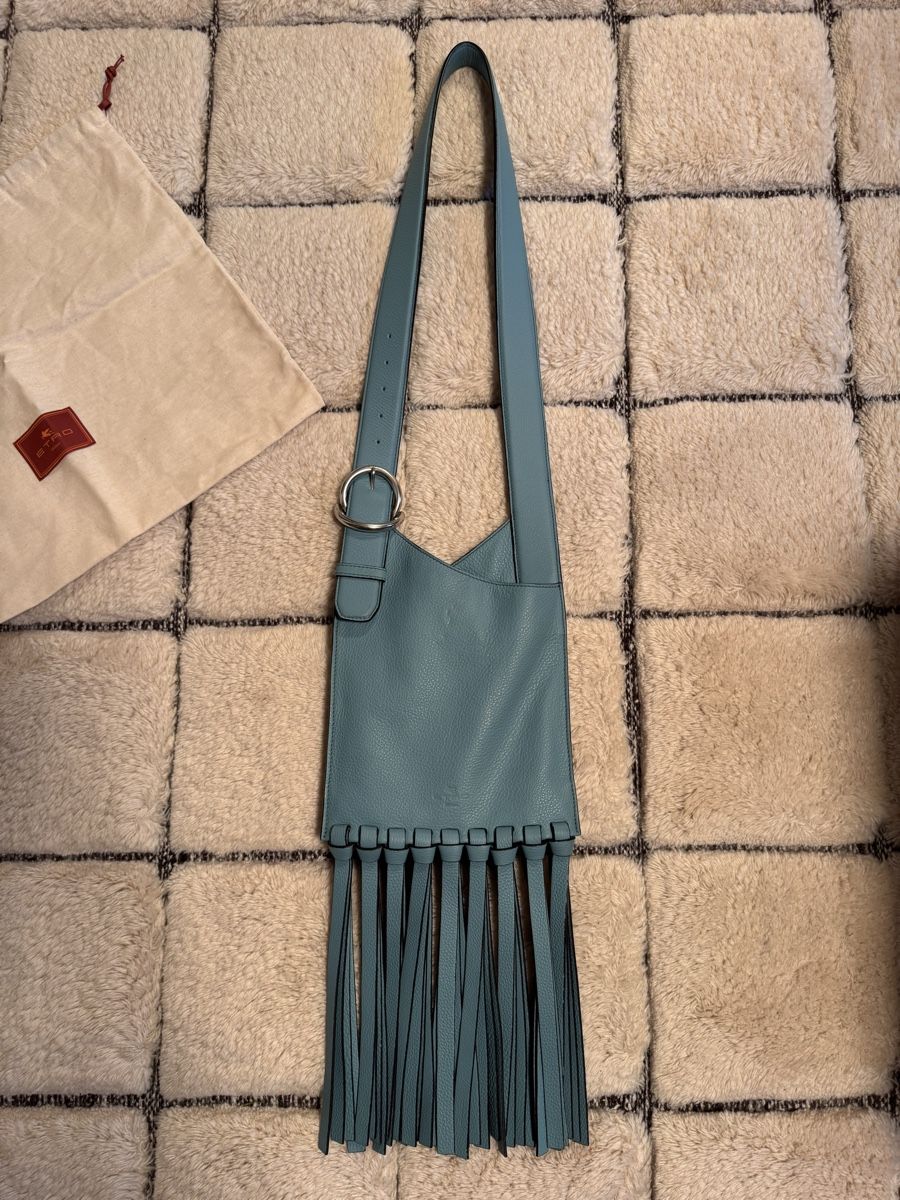 Etro Borse da donna: Etro Milano Ledertasche mit Fransen – Nuovo (secondo la descrizione) da Wilderswil venduto da Renaissance1 1