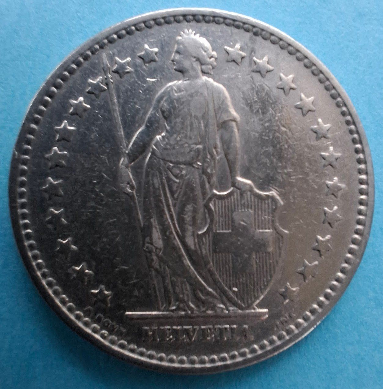 Toutes les monnaies: CHF___2.00 1920 TB – D'occasion à Fribourg par Kiki020 1