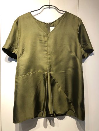 MARNI Bluse olivgrün, Grösse 40