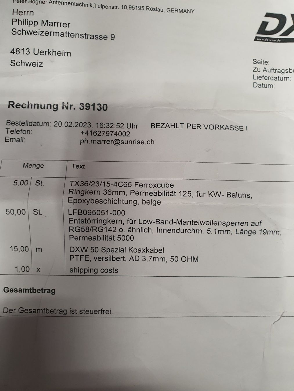 Technique de radiocom: Ferrite für MWS und Balun – Neuf (Voir description) à Holziken par Bigbuddha 1