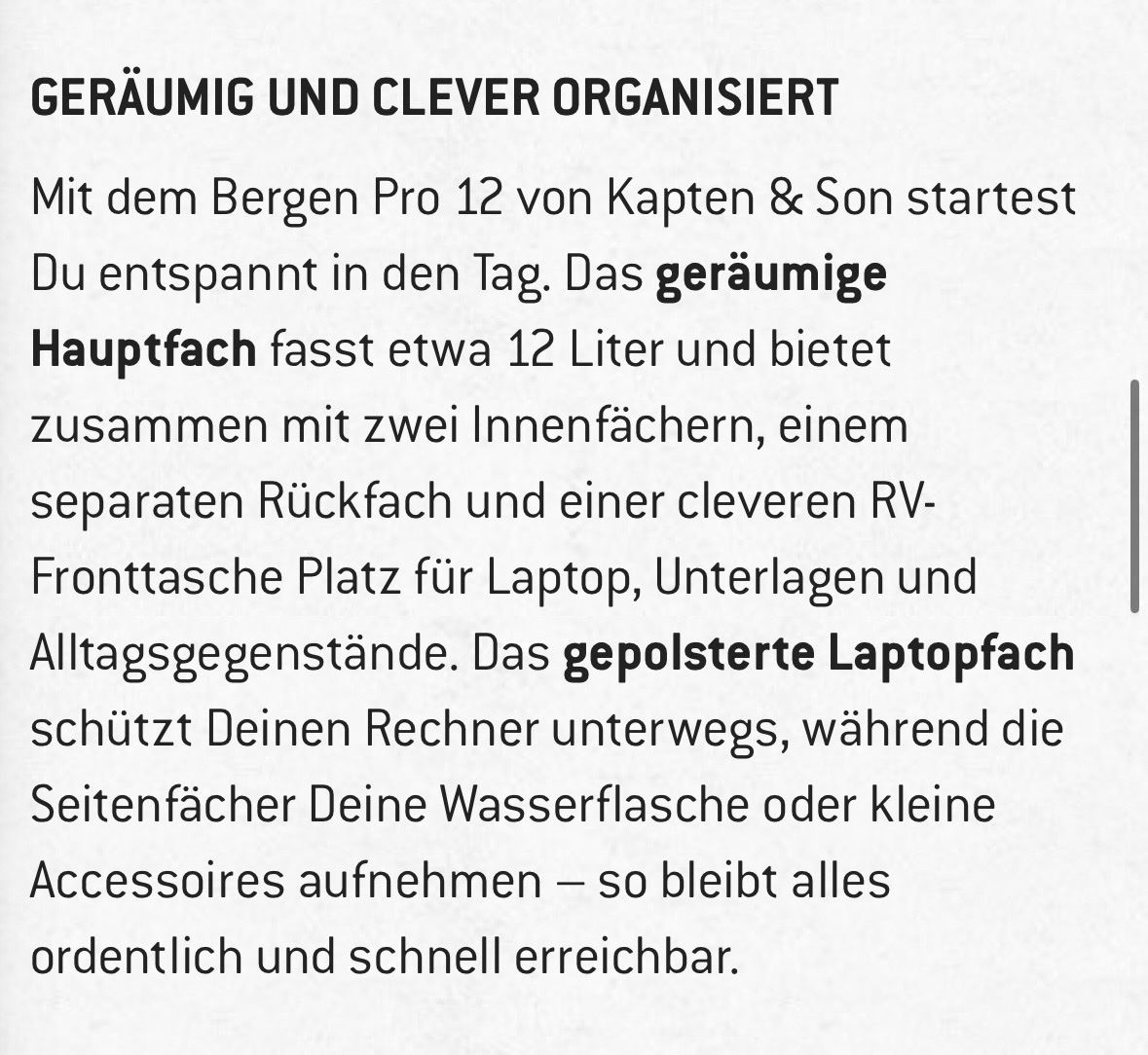 Kapten & Son Zaini: Rucksack Kapten & Son Pro in dunkelblau NEU  – Nuovo (secondo la descrizione) da Triesen venduto da Sara369 3