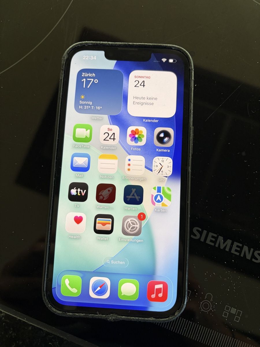 Apple Handys / Smartphones: Apple iPhone 13 128 GB, Midnight, 6.10", SIM – Gebraucht aus Müllheim Dorf von stoll92 3