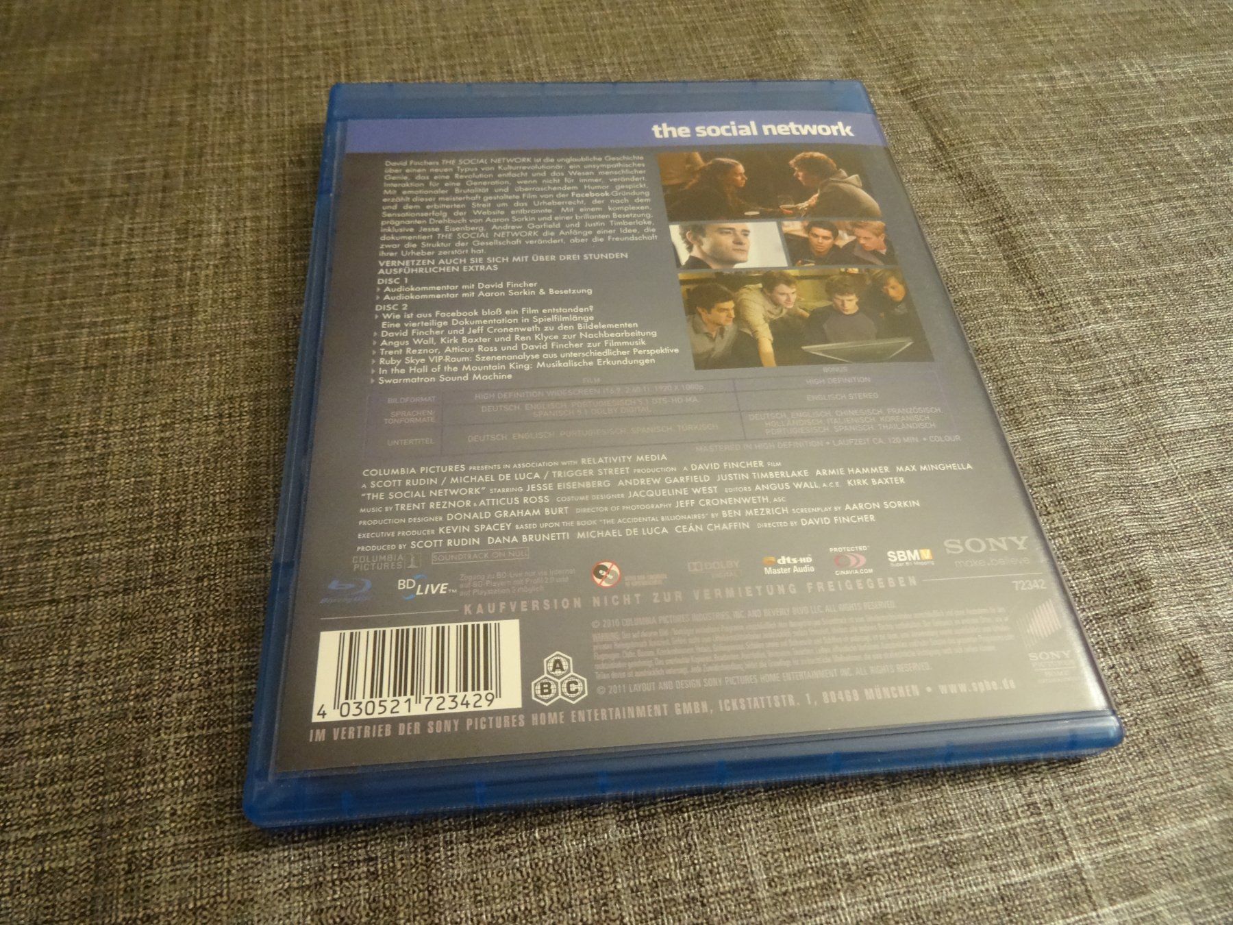 Tutti i DVDs: The Social Network - Blu-ray - – Usato da Olten venduto da Disc-Verkauf 2