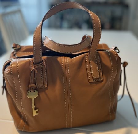 Fossil Brown Leather Satchel