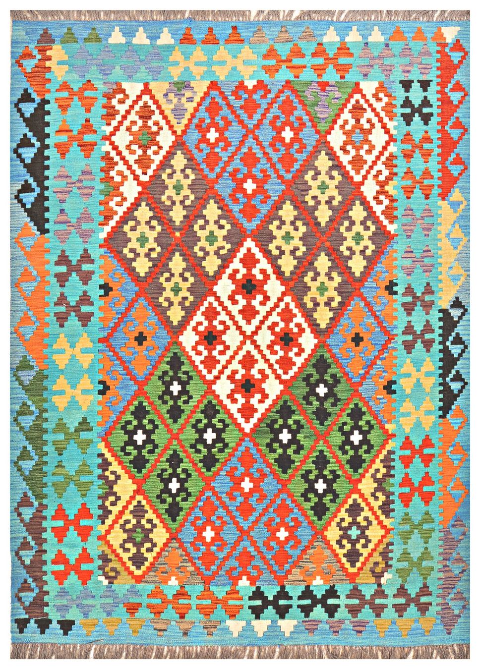 Kelim Tappeti: Oriente Kelim Teppich 170x240 Cm – Nuovo e nell'imballaggio originale da Lahore venduto da Fairways79 3
