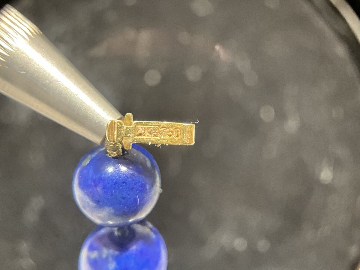 Catenine: Lapislazuli Kette mit 18k Verschluss – Usato da Schaffhausen venduto da glamour-shop 4