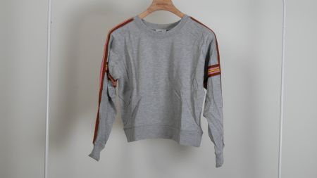 Closed Sweater Pullover grau Streifen