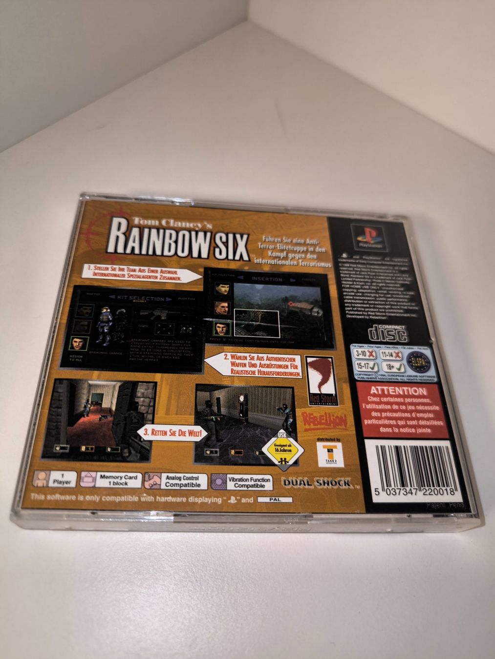 Sony Giochi: Tom Clancy's Rainbow Six EARS - Playstation 1 – Usato da Dulliken venduto da Sefty 1