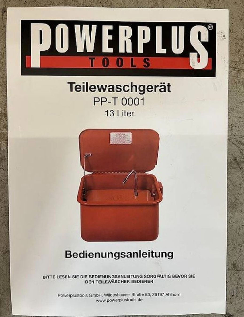 Tutte le macchine: Powerplus Tools  Teilewaschgerät 13l Kleinteilereiniger – Usato da Winterthur venduto da waserli85 2