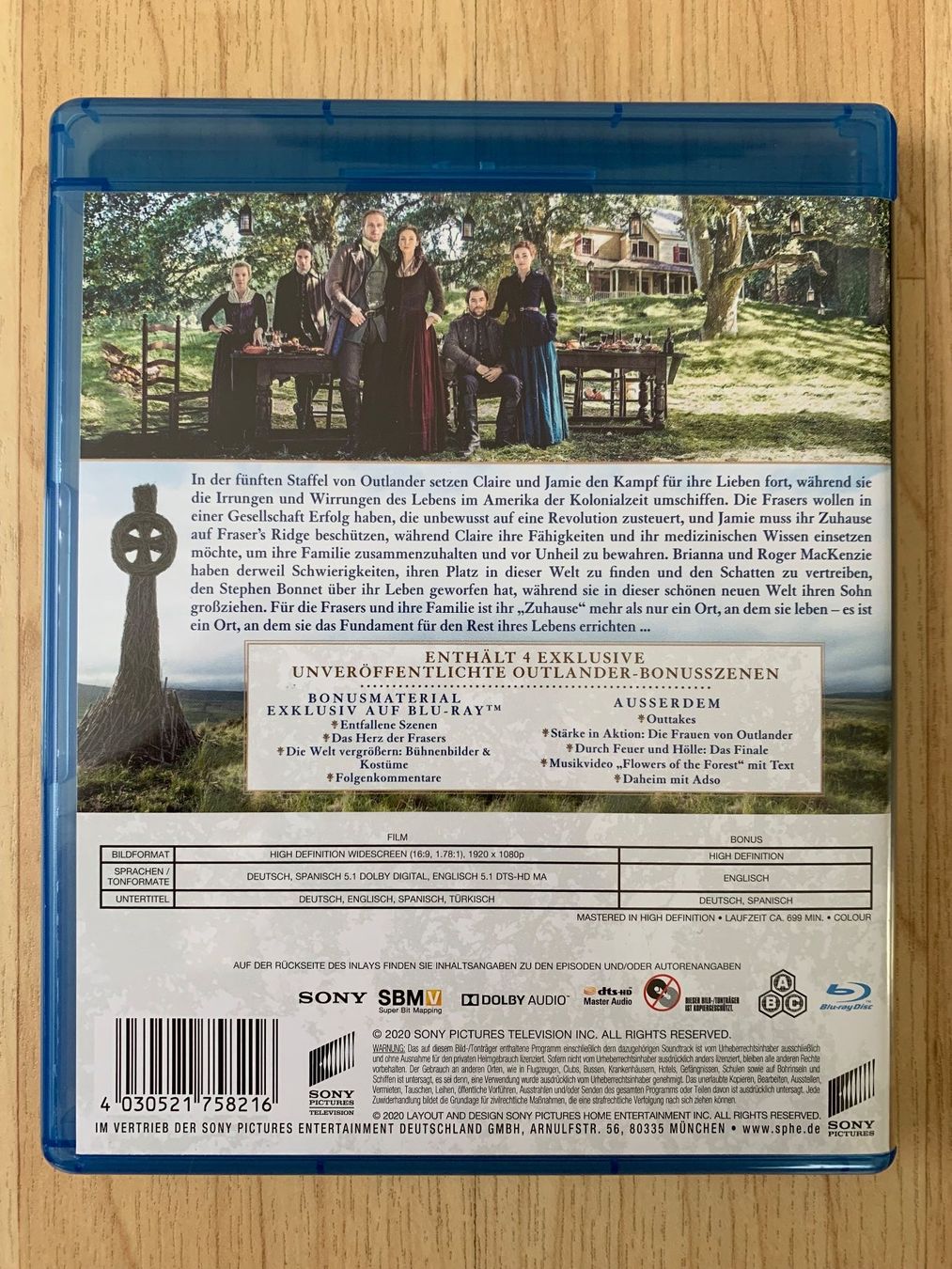 Tutti i DVDs: Outlander - Staffel 5 (Blu Ray) – Usato da Sissach venduto da BeetleMouse 1