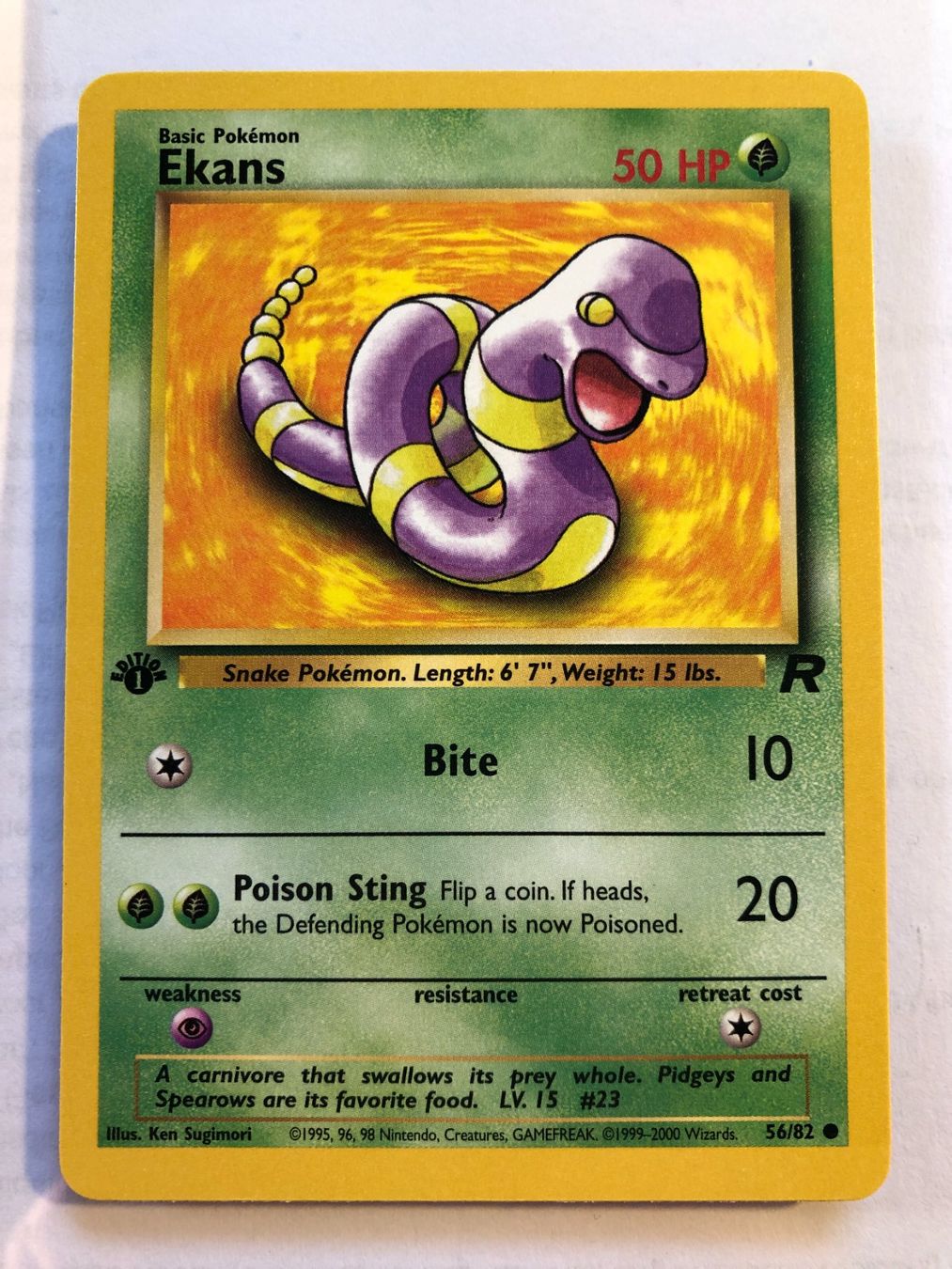 Cartes à collectionner: Ekans 1st Team Rocket - MINT - ab 1.- – D'occasion à Giubiasco par dan_pr8b