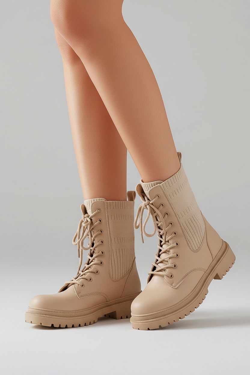 Chaussures femmes: Bottes beiges, taille 41 – D'occasion à Boudry par jul_l9mr
