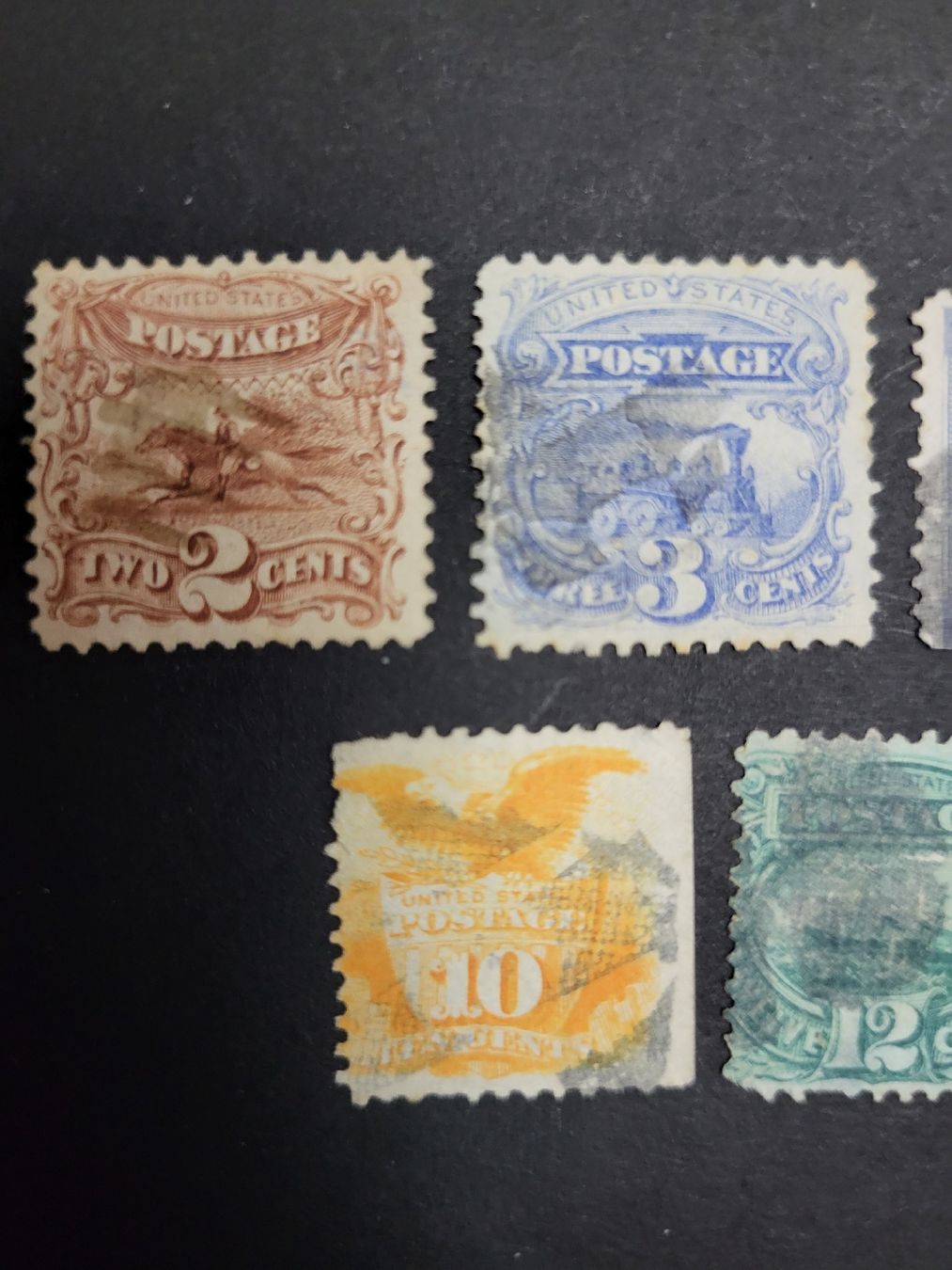 Tutti i francobolli: 1869, USA  -   Nr. 30 - 34 – Usato da stäfa venduto da brandy66 2