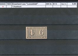 1943 Einzelwert aus "Luxusblatt", ** postfrisch