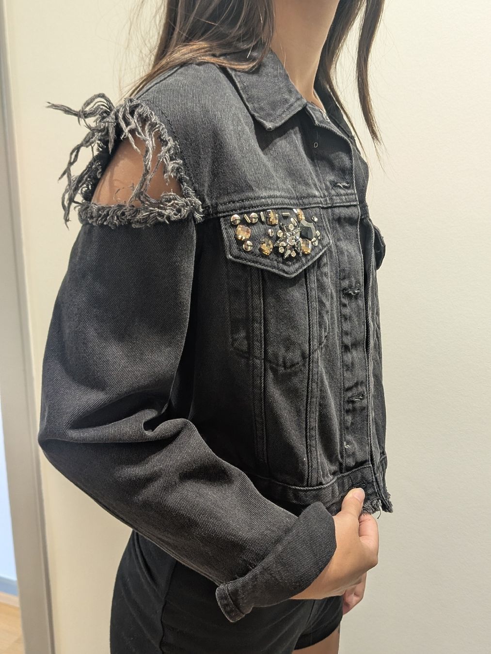 Liu Jo Jacken: LIU JO MILANO black denim jacket – Neu (gemäss Beschreibung) aus Vevey von ste_d5zv