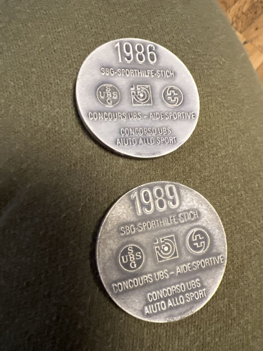 Medaillen: Medaille SBG Sporthilfe- Stich 1986/1989 – Gebraucht aus monte carasso von Chanel82 1