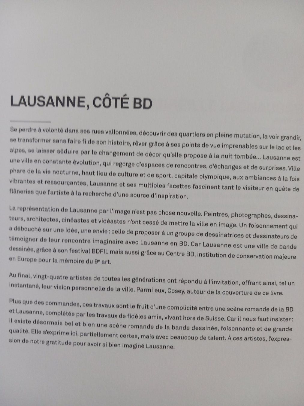 Libri: Livre Lausanne Imaginée,  BD, – Usato da Bernex venduto da casimali 2