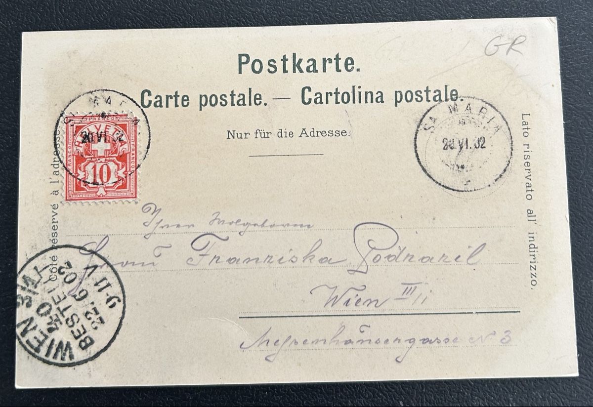 Cartes postales: Gruss aus Sta. Maria Litho – D'occasion à Horw par Tellbub 1
