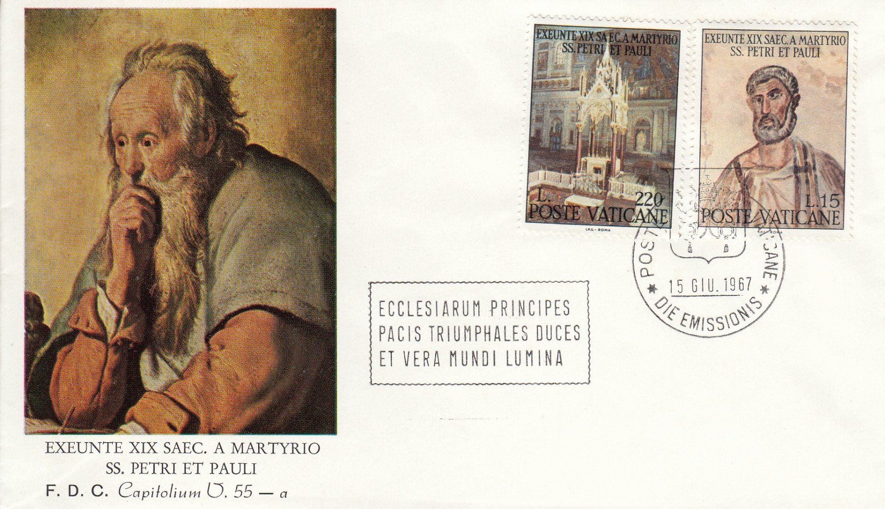 Tutti i francobolli: 1967 Vatikan 2 FDC – Usato da Spreitenbach venduto da Mustang_1105 1