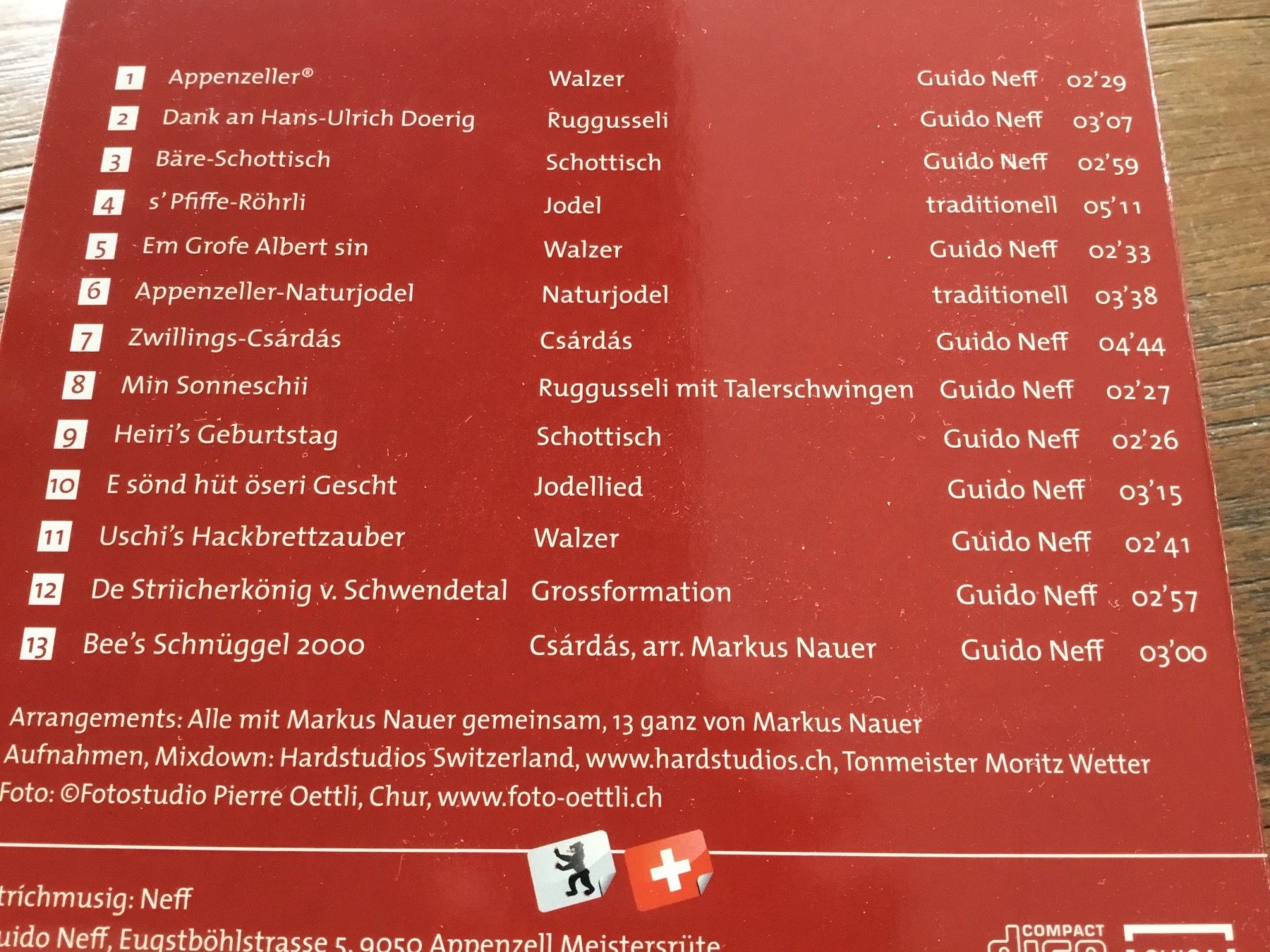 CD: Strichmusig Neff – Usato da Thierachern venduto da sweden08 1