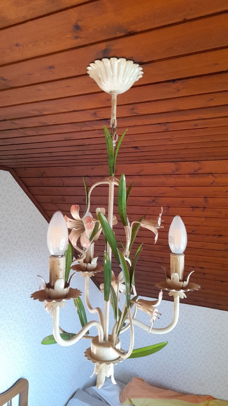 Lampadari & plafoniere: Lustre décoration florale - Vintage – Usato da Bussigny venduto da Zabeth1030 1