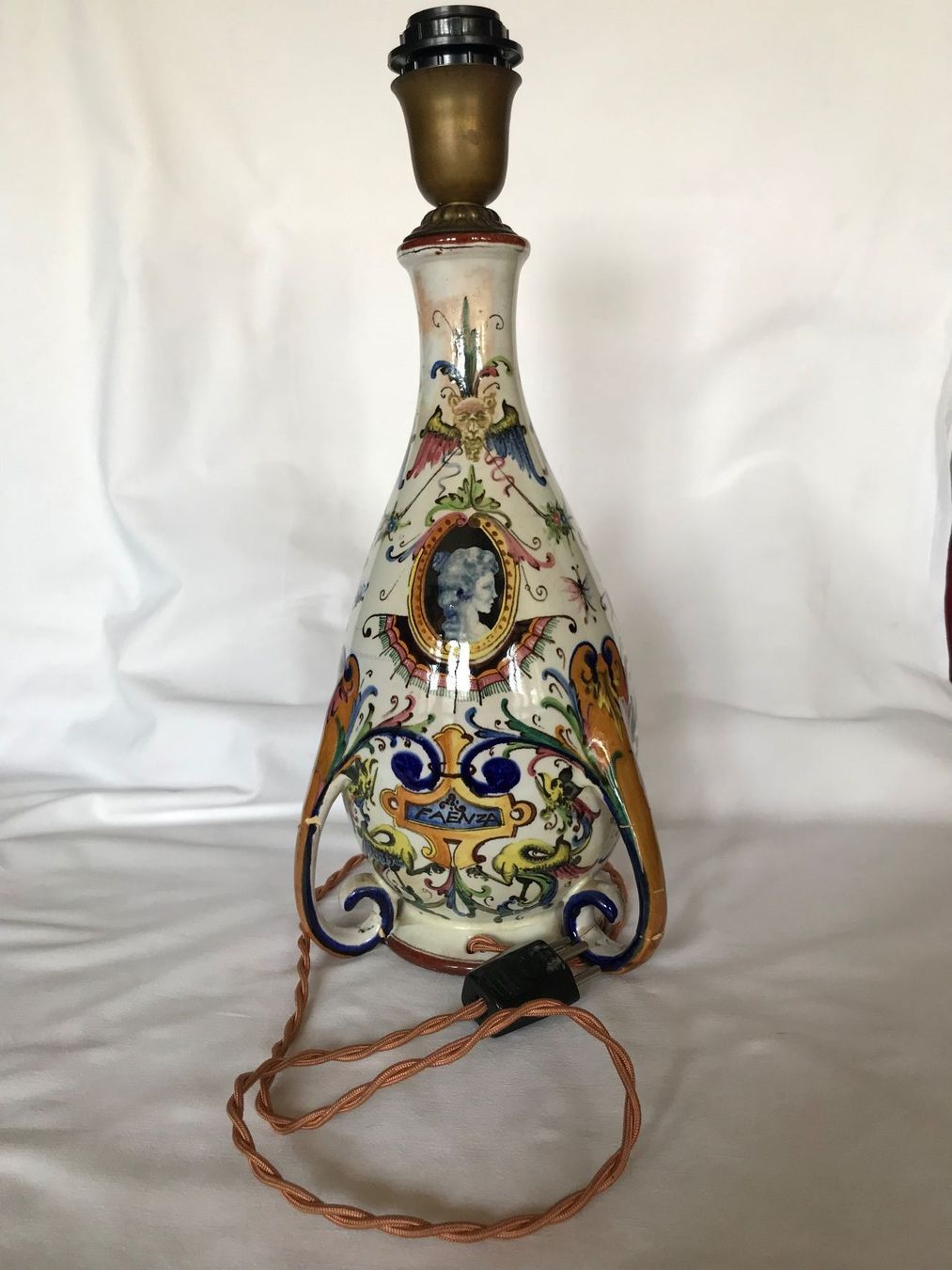 Lampade: Faience Pied de lampe/ Lampenfuss/ Base lampada – Usato da Fribourg venduto da SD1910 1
