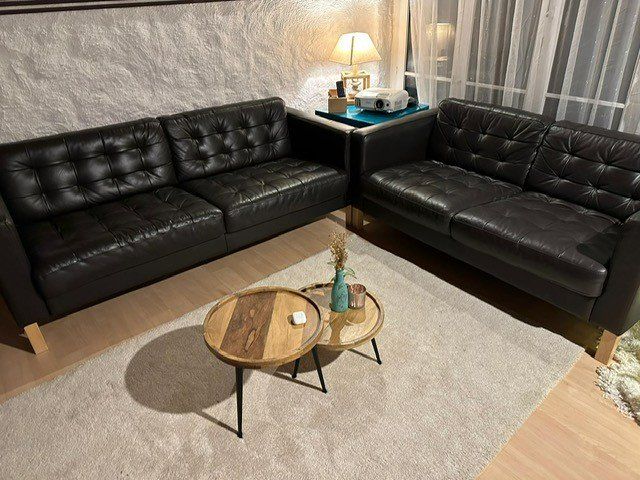 ikea karlsfors leather sofa review