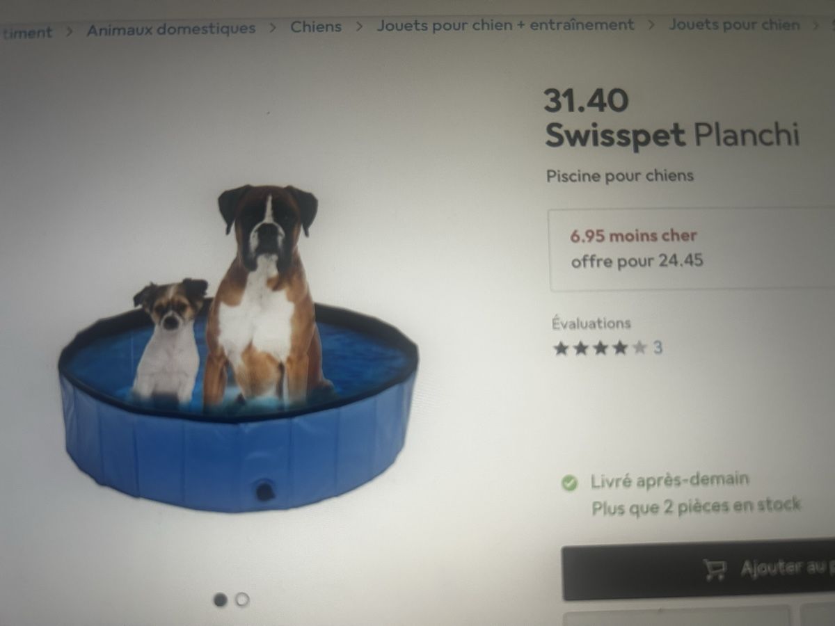 Piscine: Piscine chien neuve 80 cm – Usato da Vinelz venduto da Valval2010 1