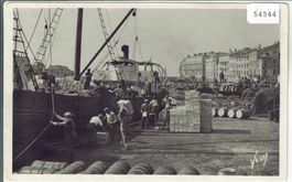 Sete - Quai de la Marine - Schiffentladung