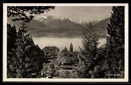 AK Gunten, Ortspartie, 1934