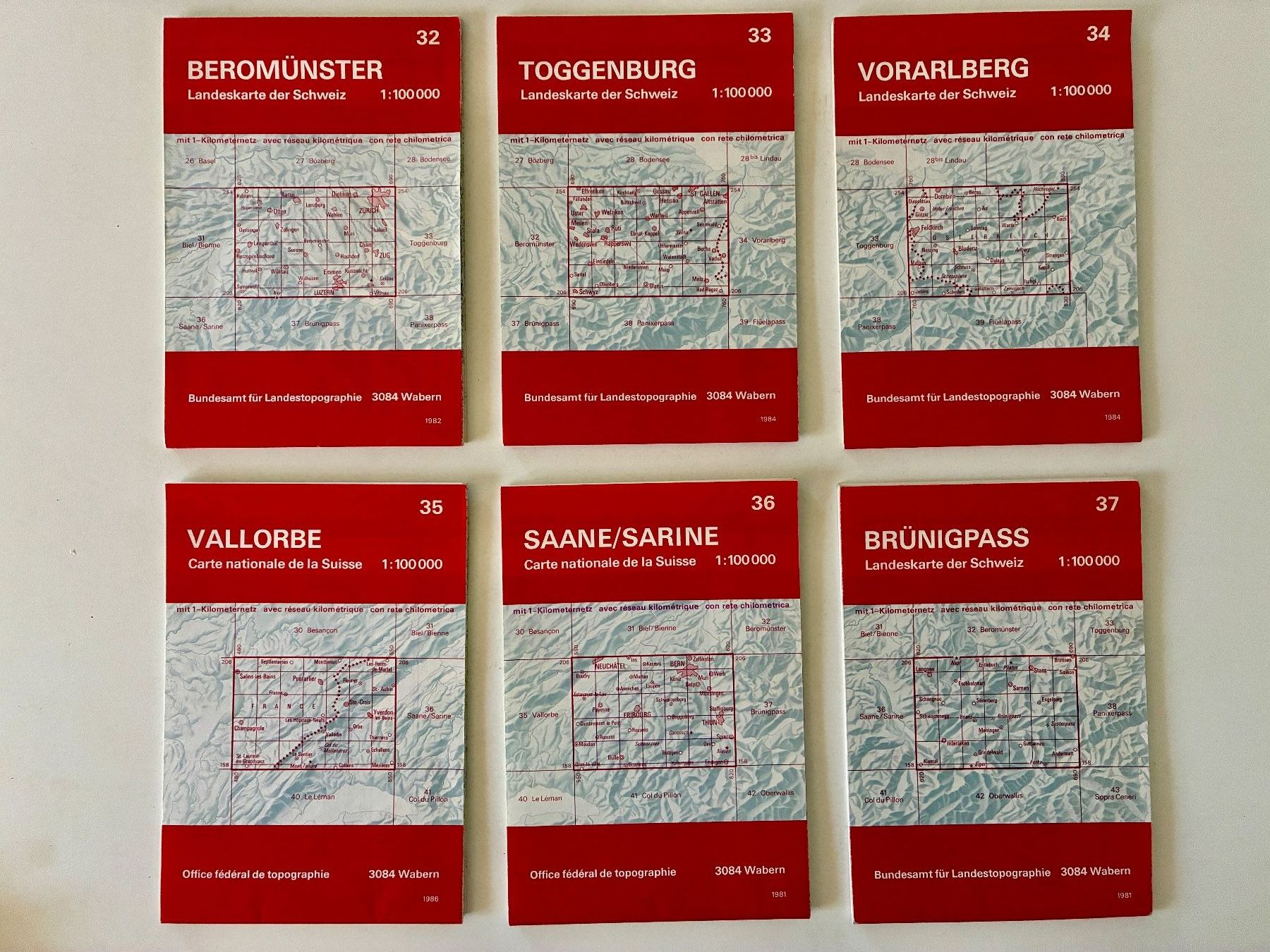Cartine & Atlanti: Diverse Schweizer Karten – Usato da Ammerzwil BE venduto da Frama0 1