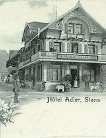 Stans NW Stanserhorn Bahn Kondukteur 1903 gut erhalten