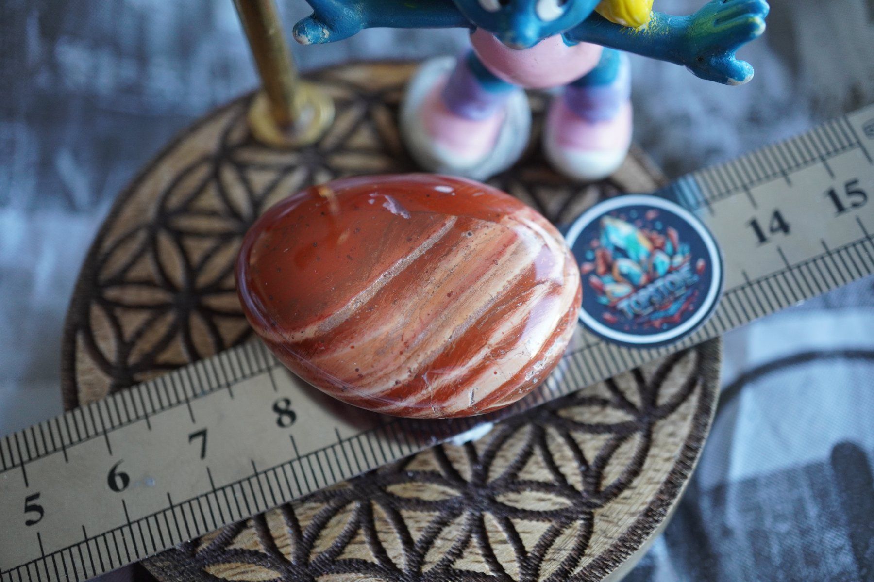 Minerali & Pietre curative: Red  Sunset Jaspis Scheibenstein      ab 1.-    Aus  Räumung – Nuovo e nell'imballaggio originale da Eschenbach SG venduto da topstone 5