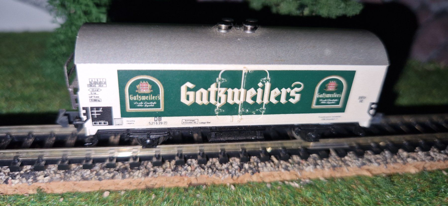Trix Modellini di ferrovie: Minitrix Spur N Güterwagen 2 achsig "Gatzweilers" – Usato da Unterengstringen venduto da b.kaiser81 1