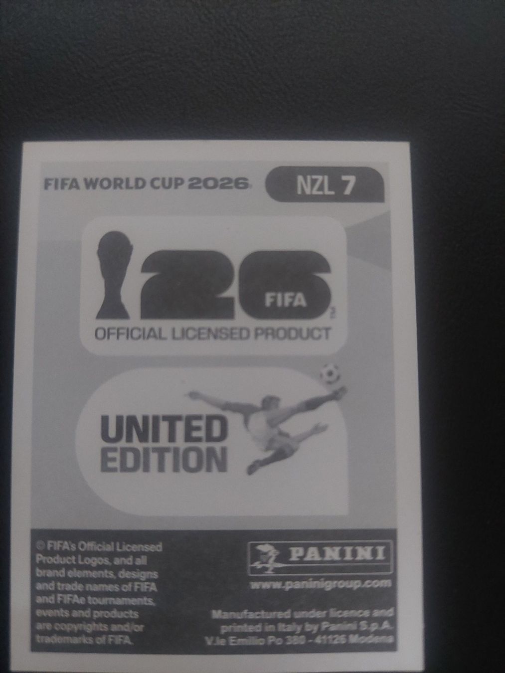 Panini Sammelbilder & Trading cards: PANINI 2026 - NZL 7 – Gebraucht aus Biel/Bienne von Deboma 1