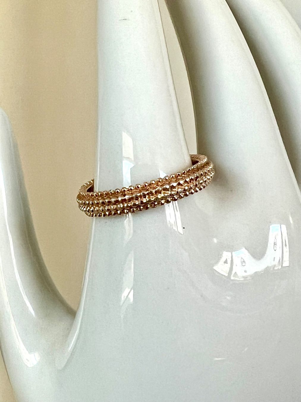 Anelli: SILBER RING 925+MP rosévergoldet IN EDLEM BUBBLE DESIGN – Usato da Ruswil venduto da artbyhand 9