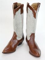 Damen Leder Stiefel /made in Italy /Cowboy /braun,beig/Gr.36