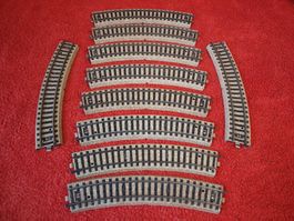 5100 10 stück gebogene Schienen Märklin