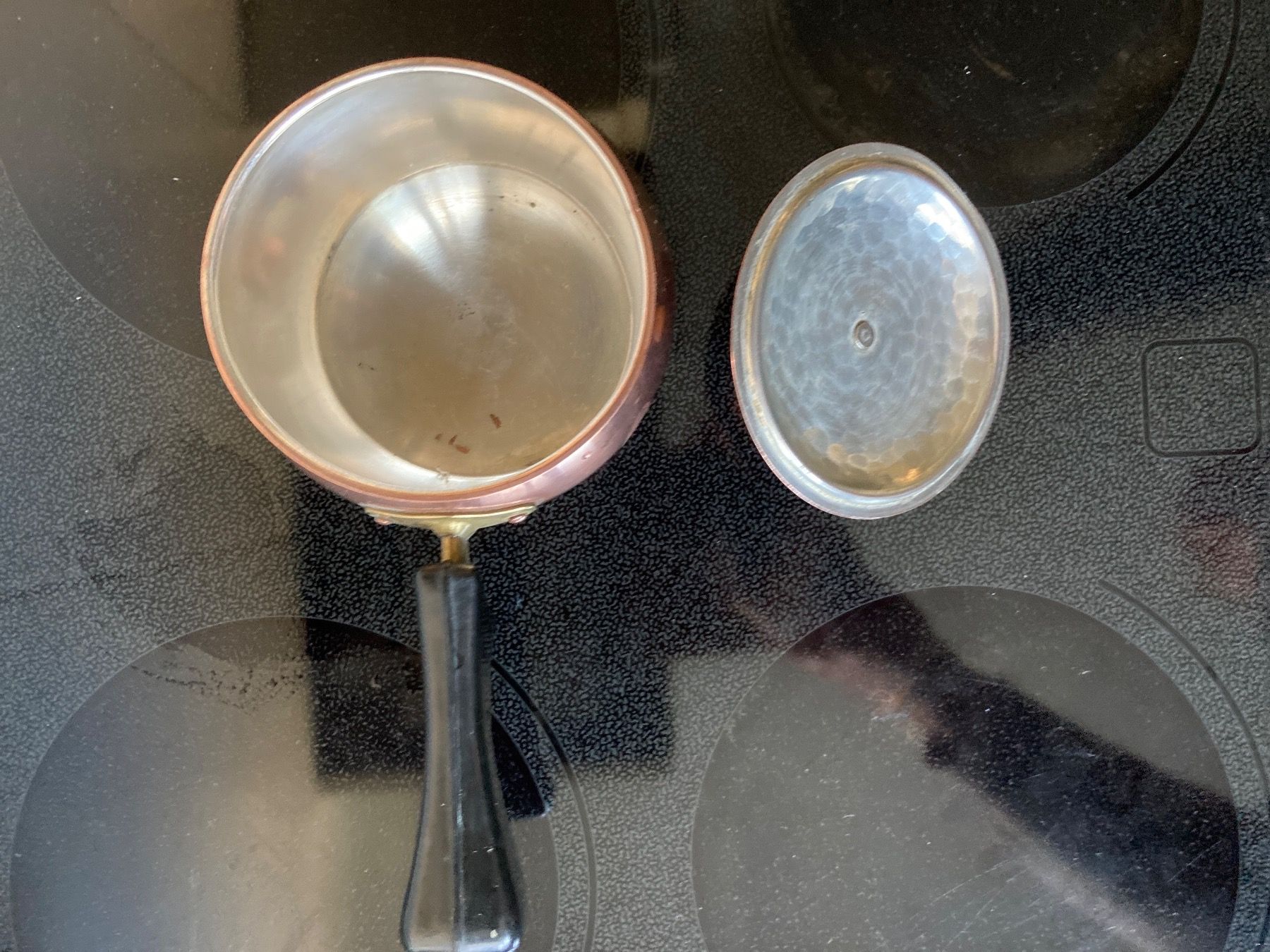 Sigg Padelle: Kleine Kupfer-Panne mit Deckel – Usato da Zürich venduto da Chaeffeler 2
