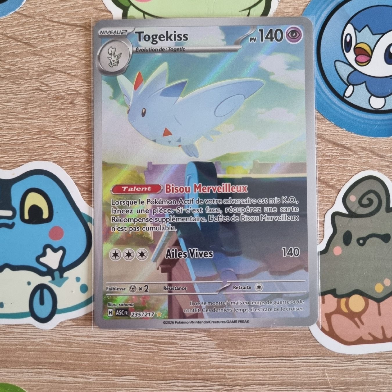 Pokémon Carte collezionabili: Togekiss AR – Nuovo (secondo la descrizione) da St-Maurice venduto da Woopersonal