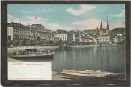 AK-PPC Luzern Schweizerhofquaiungelaufen [AKCH54]