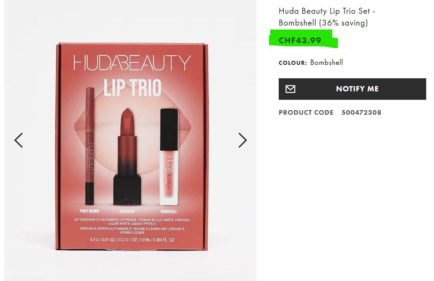 Huda Beauty Maquillage: Huda The Ultimate Lip Trio Set - Bombshell - NP. 43.- CHF – Neuf avec emballage d'origine à Cham par Trendy_Outlet 5