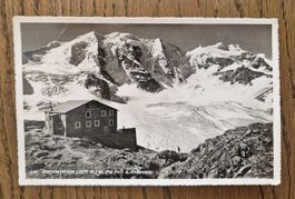 Diavalezzahütte mit Hüttenstempel n. Basel 1945