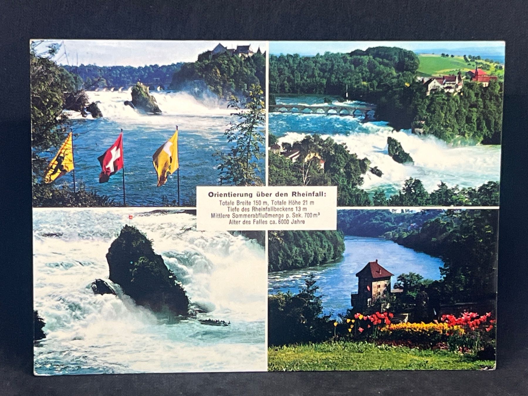 Cartoline postali: Rheinfall: Orientierung über den Rheinfall – Usato da Widnau venduto da Brusi9